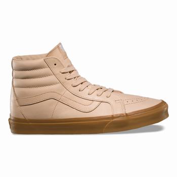 Damske Kotnikove Tenisky Vans Veggie Tan SK8-Hi Reissue Svetlo VA28MOGSL